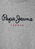 Βαμβακερή μπλούζα PEPE JEANS σε γκρι χρώμα.