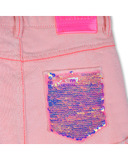 Σορτς BILLIEBLUSH με twill ύφασμα σε χρώμα ροζ.