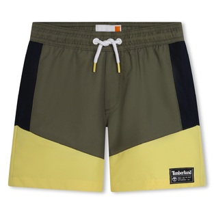 TIMBERLAND Bermuda shorts in khaki and yellow colors.