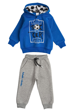 SPRINT tracksuit set in roux blue with hood.
