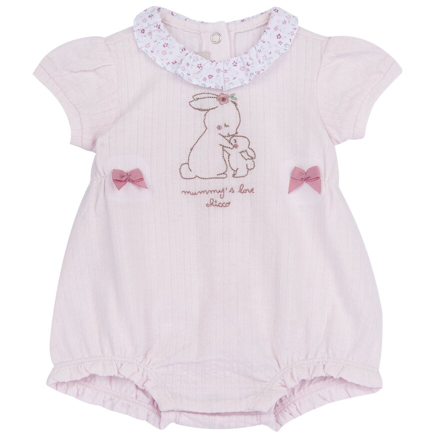 Φορμάκι CHICCO σε ροζ χρώμα και γιακαδάκι με τύπωμα λουλούδια.