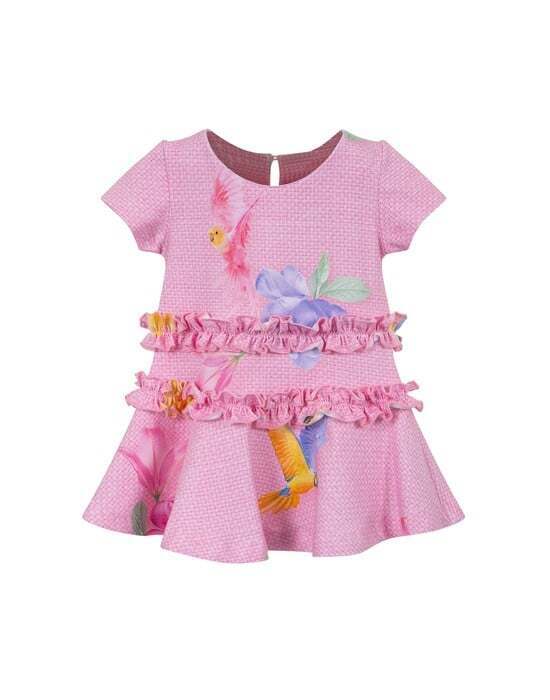 LAPIN HOUSE dress in pink color with summer design.