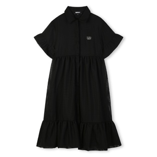 Dress D.K.N.Y. in black color with tulle.