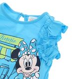 Cotton T-Shirt ORIGINAL MARINES in turquoise color, with MINNIE MOUSE print.
