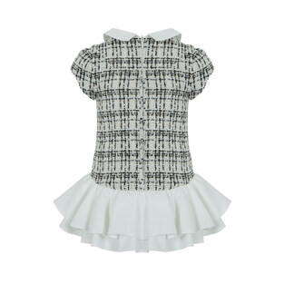 Φόρεμα LAPIN HOUSE σε εκρού χρώμα με tweed ύφασμα.