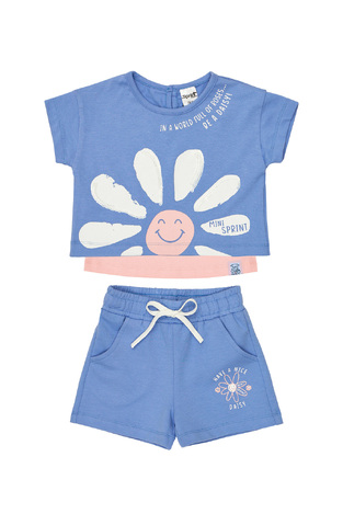 SPRINT 3-piece shorts set in light blue.